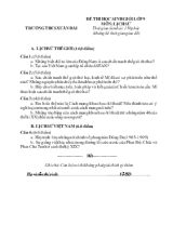 Đề 2 thi học sinh giỏi lớp 9 môn lịch sử thời gian làm bài 150 phút (không kể thời gian giao đề)